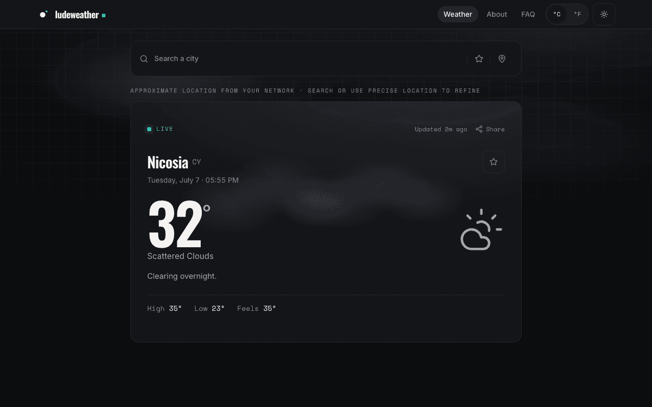 LudeWeather screenshot